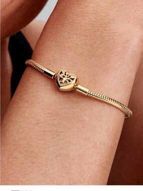 Pandora Gold Heart Filigree Bracelet - Women Jewelry